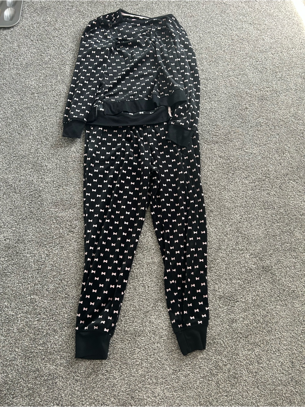 kate spade Black Top with Pink Bow Print